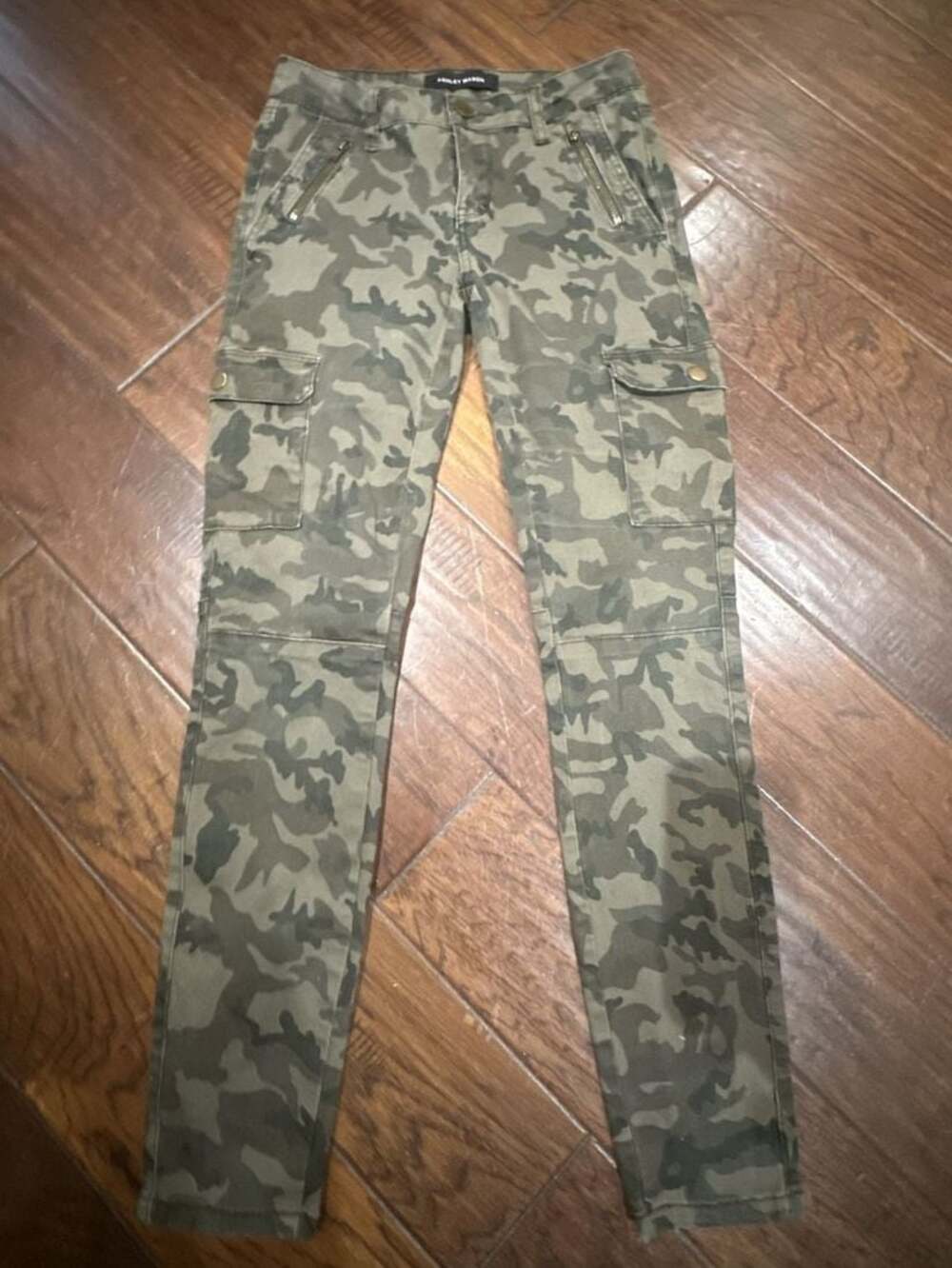 Ashley Mason Camouflage Cargo Skinny Pants
